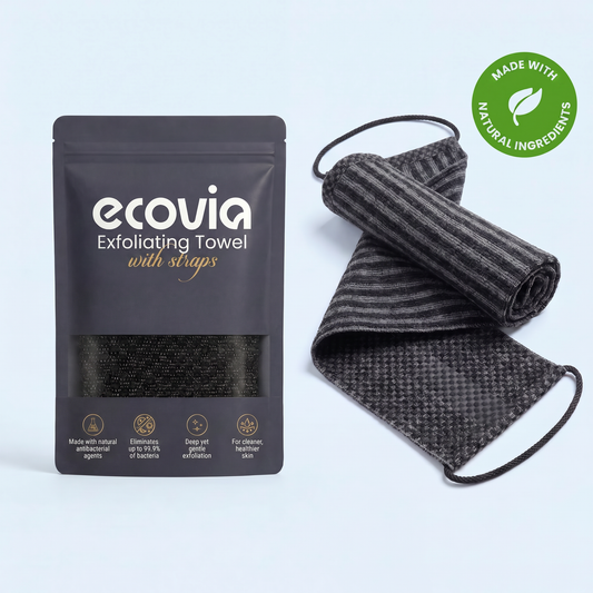Ecovia Exfoliating Towel with Handle Strap