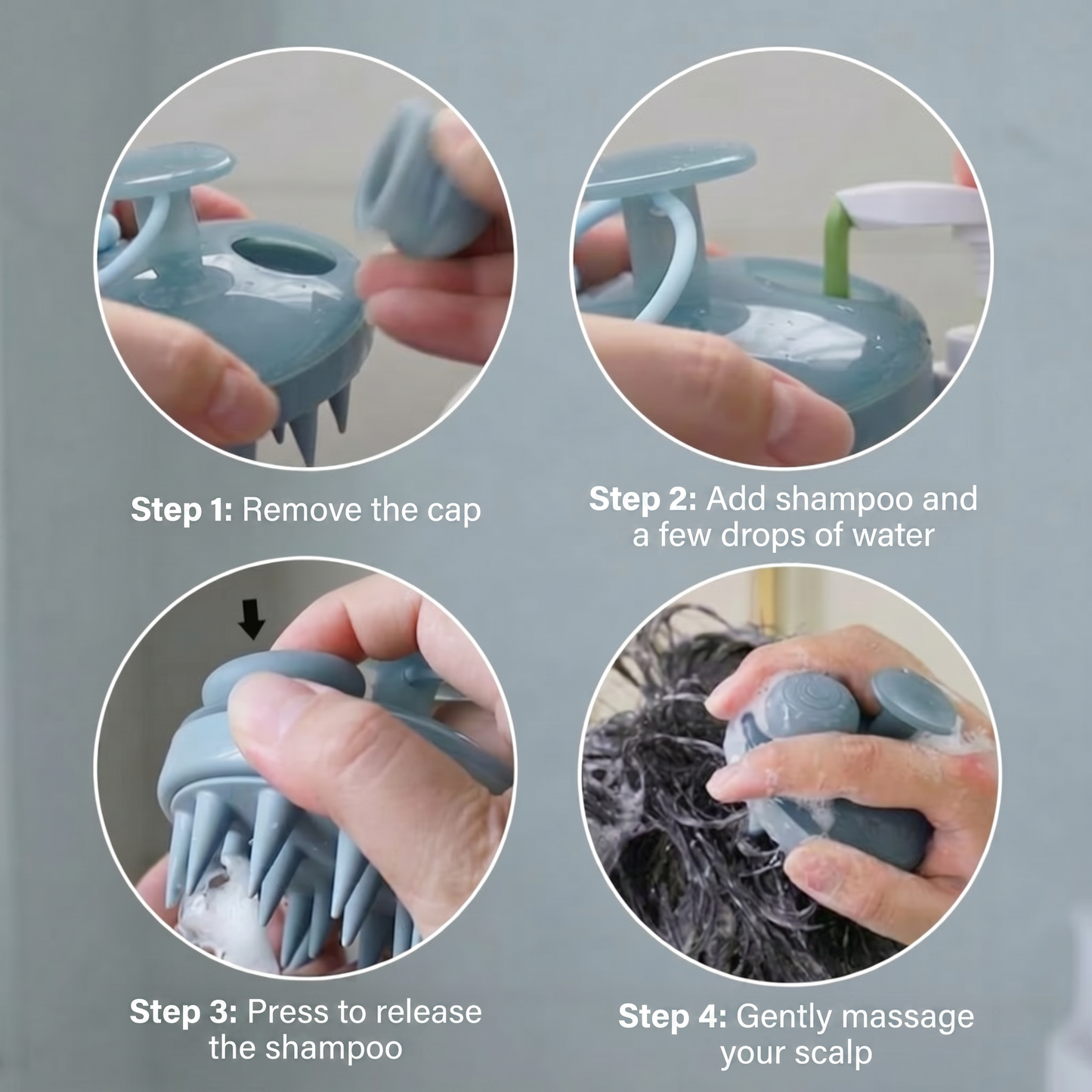 Ecovia ScalpCare – Exfoliating Scalp Scrubber