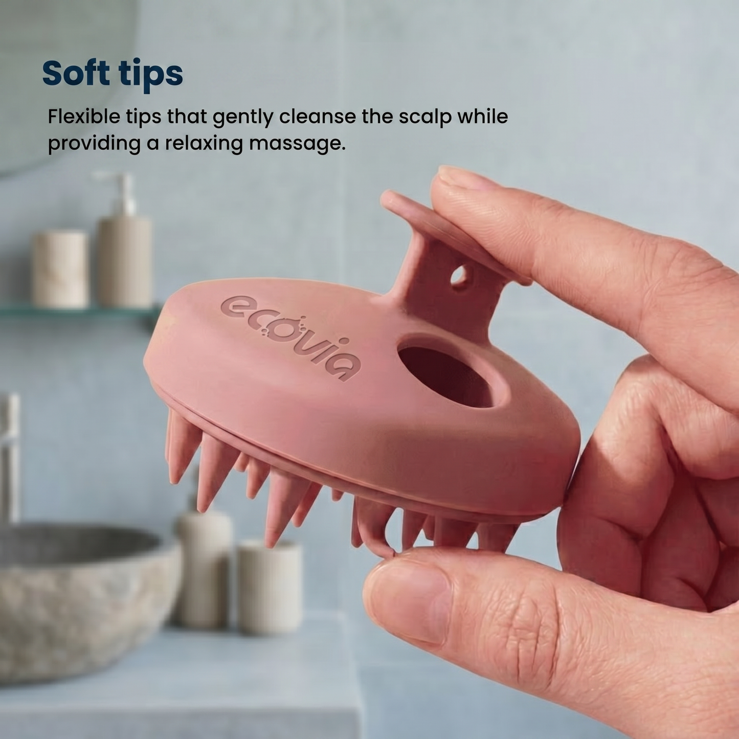 Ecovia ScalpCare – Exfoliating Scalp Scrubber